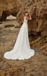 Mori Lee 15025 Mimi Open Back Plunging Neck Wedding Gown