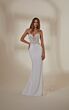 Mori Lee 2535 Monique Illusion Train Removable Sleeves Wedding Gown