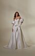 Mori Lee 2539 Malin Juliet Sleeves Illusion Back Bridal Dress