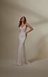 Mori Lee 2542 Mona Spaghetti Straps Beaded Lace Bridal Gown