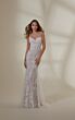 Mori Lee 2544 Marie Sheer Train Sweetheart Neck Wedding Dress
