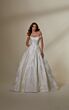 Mori Lee 2547 Marquesa Floral Brocade Off The Shoulder Wedding Gown