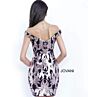 Jovani 8004 Black-Rose Cocktail Dress
