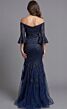 Jovani 40155 Bell Sleeve Off The Shoulder Lace Dress