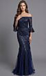 Jovani 40155 Bell Sleeve Off The Shoulder Lace Dress