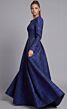 Jovani 45099 Long Sleeve A-Line Pleated Skirt Dress