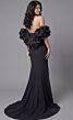 Jovani 45653 Ruffled Off The Shoulder Sleeve Dress