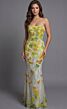 Jovani 49884 Embroidered Strapless Corset Bodice Dress
