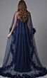 Jovani 44321 Sheer Cape Fitted Strapless Dress