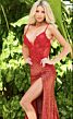 Jovani 06426 Floral Top Backless Dress