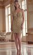 Jovani 45603 Spaghetti Strap Embellished Dress