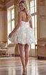 Jovani 40041 Ruffle A-Line Skirt Strapless Dress