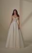 Mori Lee 4125 Maria Embroidered Bodice Strapless Wedding Gown