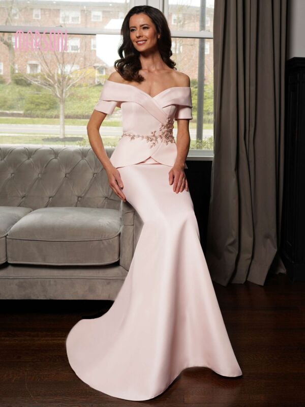 Marsoni MV1144 Off The Shoulder Peplum Dress