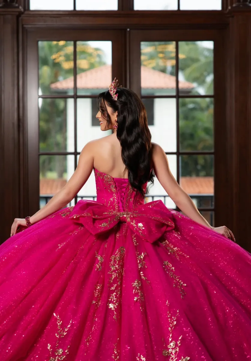 Mori Lee 89481 Sweetheart Neck Draped Sleeve Sweet 16 Gown