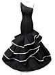 Ava Presley 42250 Sleeveless One-Shoulder Trumpet Dress
