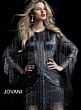 Jovani 61636 Long Sleeve Fringe Cocktail Dress
