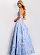 Jovani 44369 A-Line Godet Skirt Strapless Dress