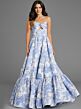 Jovani 47328 Rosette Bust Ruffle Hem Corset Dress