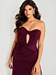 Jovani 42935 Sweetheart Keyhole Neckline Ruched Dress