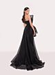 Tarik Ediz 98708 Ronesme Overskirt Strapless Pleated Evening Dress