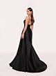 Tarik Ediz 98756 Leovel Scoop Neck Pleated Bodice Formal Dress