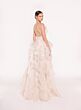 Tarik Ediz 98818 Kiara Rosette Halter Neck Ruffle Skirt Formal Gown