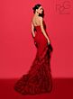 Tarik Ediz 53100 Ruffle Skirt Strapless Dress