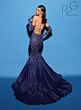 Tarik Ediz 53149 Mermaid Silhouette Lace-Up Dress