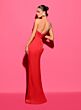 Tarik Ediz 98464 One Shoulder Ruched Dress