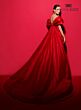 Tarik Ediz 98506 Detachable Train Off The Shoulder Dress