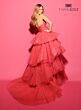 Tarik Ediz 98567 Layered Skirt Strapless Dress