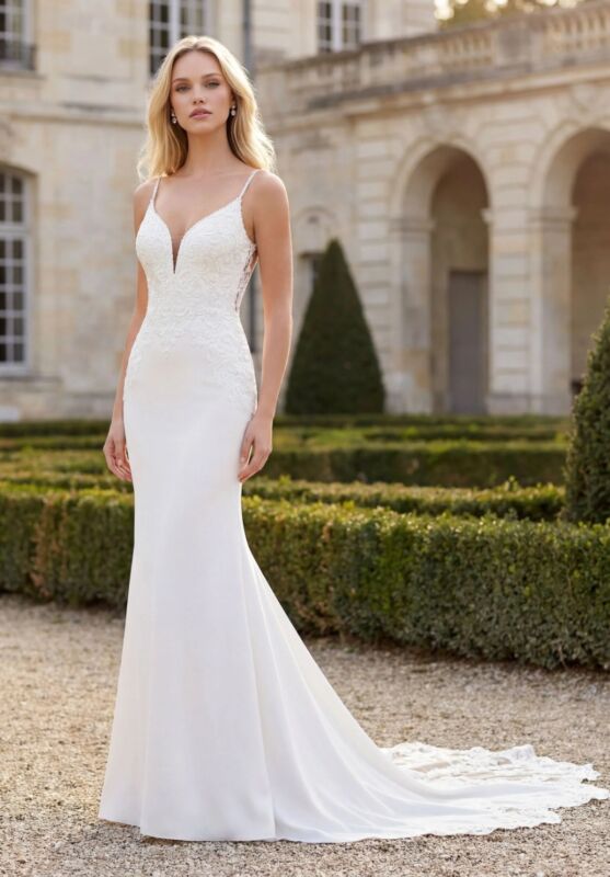 Mori Lee 5773 Rasia Petal Train Wedding Dress