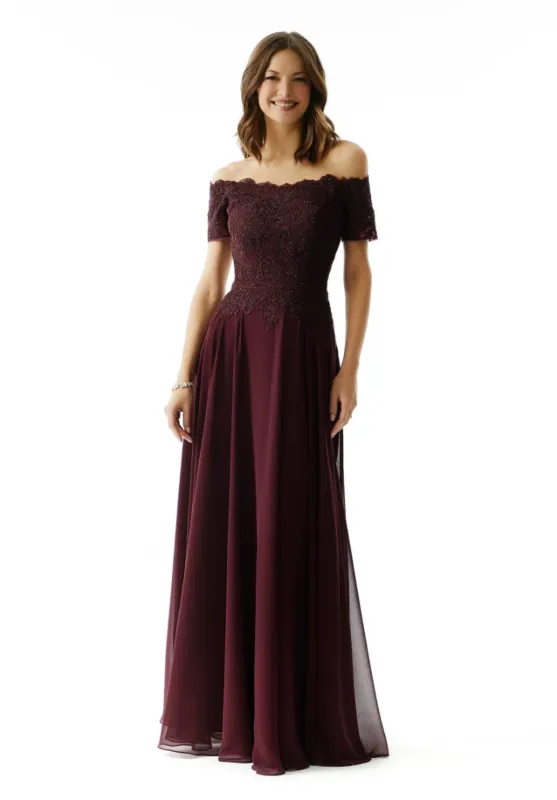 Mori Lee MGNY 72133 Off The Shoulder Dress