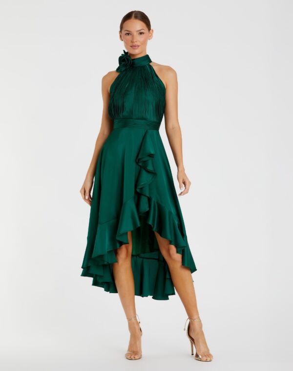 Mac Duggal 49488 Ruched Bodice High Low Dress