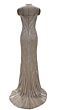 Ava Presley 47240 Front Slit Beaded Strapless Dress