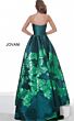 Jovani 02038 Floral Skirt Strapless Dress