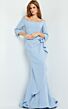 Jovani 23190 Three Quarter Sleeve Off The Shoulder Dress