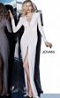 Jovani 3060 Plunging Neckline Body Suit Formal Dress