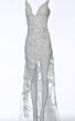 Jovani 4084 Cutaway Slit Sequin Dress