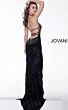 Jovani 65384 Fitted Fringe Prom Dress