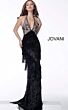 Jovani 65384 Fitted Fringe Prom Dress