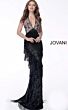 Jovani 65384 Fitted Fringe Prom Dress
