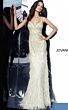 Jovani 68827 Feather Skirt Evening Gown