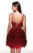 Alyce Paris 30078 Lace-Up Back Ruffle Skirt Dress