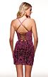 Alyce Paris 40010 Criss Cross Back Glitter Dress