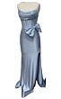 Ava Presley 47198 Side Slit Beaded Front Bow Dress