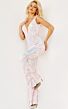 Jovani 22355 Plunging Neckline Sequin Jumpsuit
