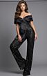 Jovani 44018 Pleated Bodice Off The Shoulder Jumpsuit