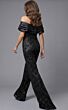 Jovani 44018 Pleated Bodice Off The Shoulder Jumpsuit